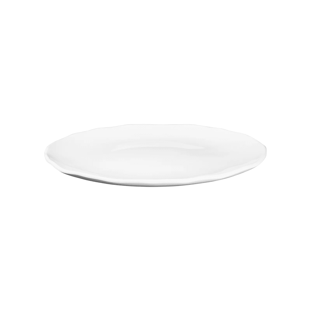 701-M12PNW 12" Round Melamine Dinner Plate, White