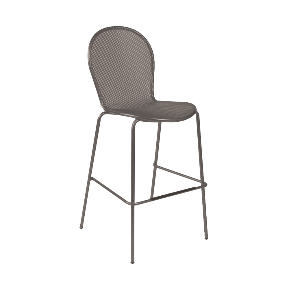 185-128BRONZE 46" Ronda Barstool w/ Mesh Back & Seat - Steel, Bronze
