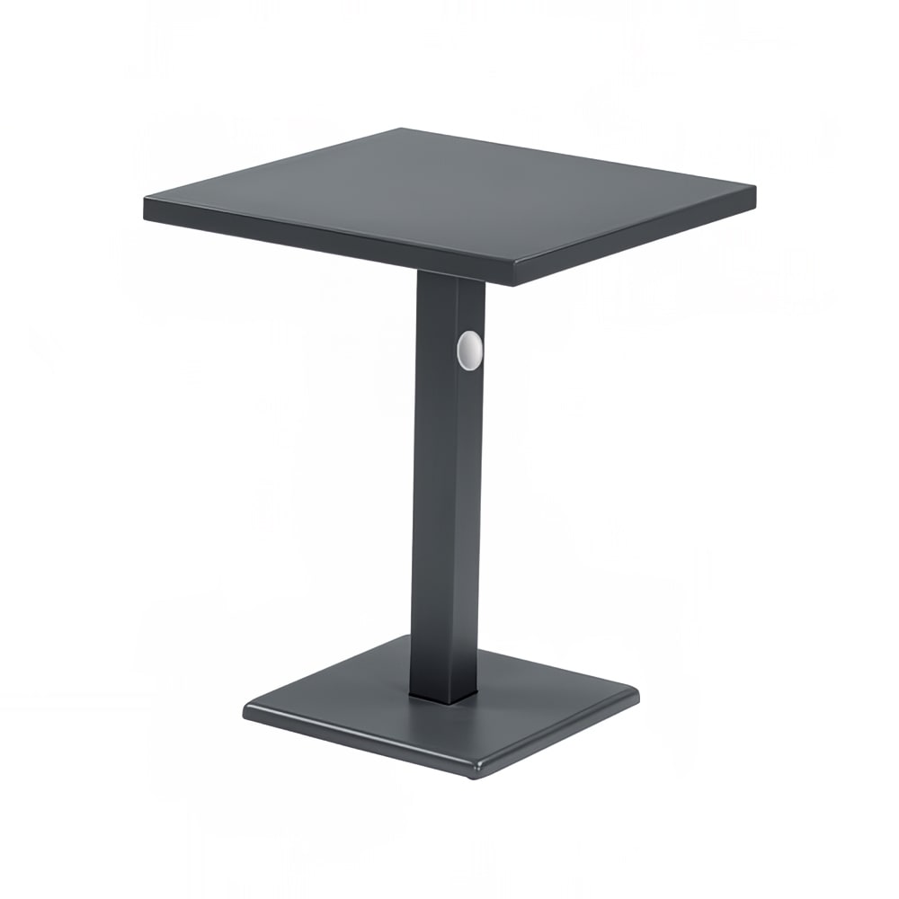 185-472KAIRON 24" Square Lock Indoor/Outdoor Table - Steel, Antique Iron