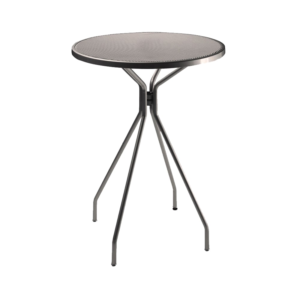 185-820ABRONZE 32" Round Cambi Indoor/Outdoor Bar Table - Steel, Antique Bronze
