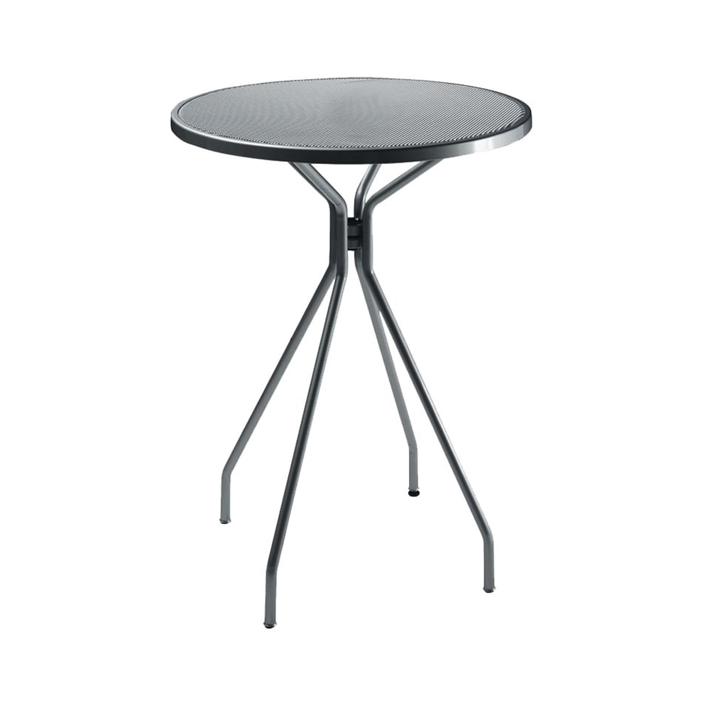 185-820AIRON 32" Round Cambi Indoor/Outdoor Bar Table - Steel, Antique Iron