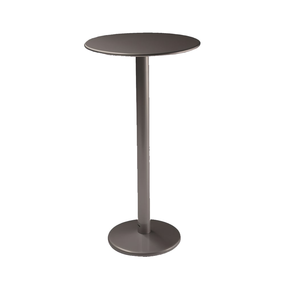 185-900HABRONZE 24" Round Indoor/Outdoor Bistro Bar Table - 42"H, Steel, Antique Bronze