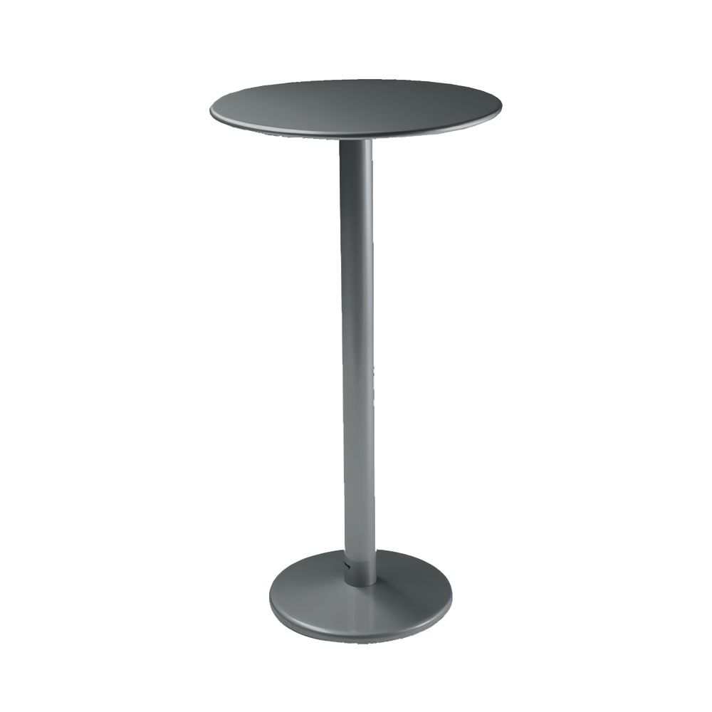 185-900HAIRON 24" Round Indoor/Outdoor Bistro Bar Table - 42"H, Steel, Antique Iron
