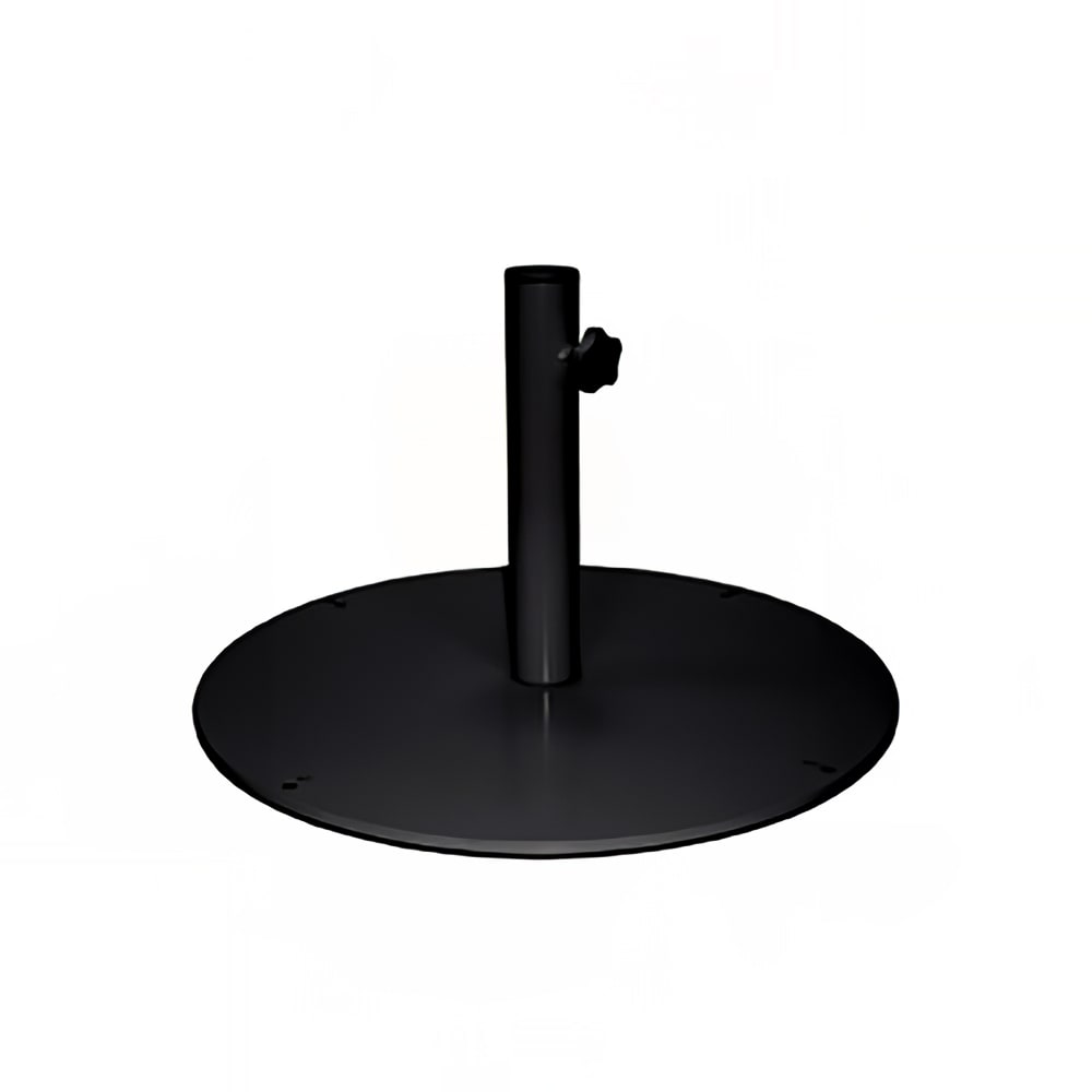 185-925BLACK 2 ft Round Shade Umbrella Base - 105 lb, Steel, Antique Black