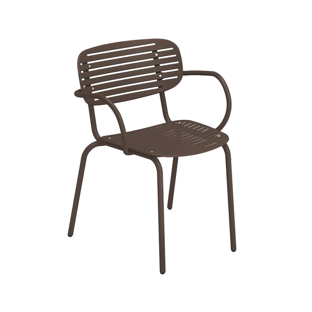185-64041 Mom Indoor/Outdoor Stackable Armchair - Steel, Bronze