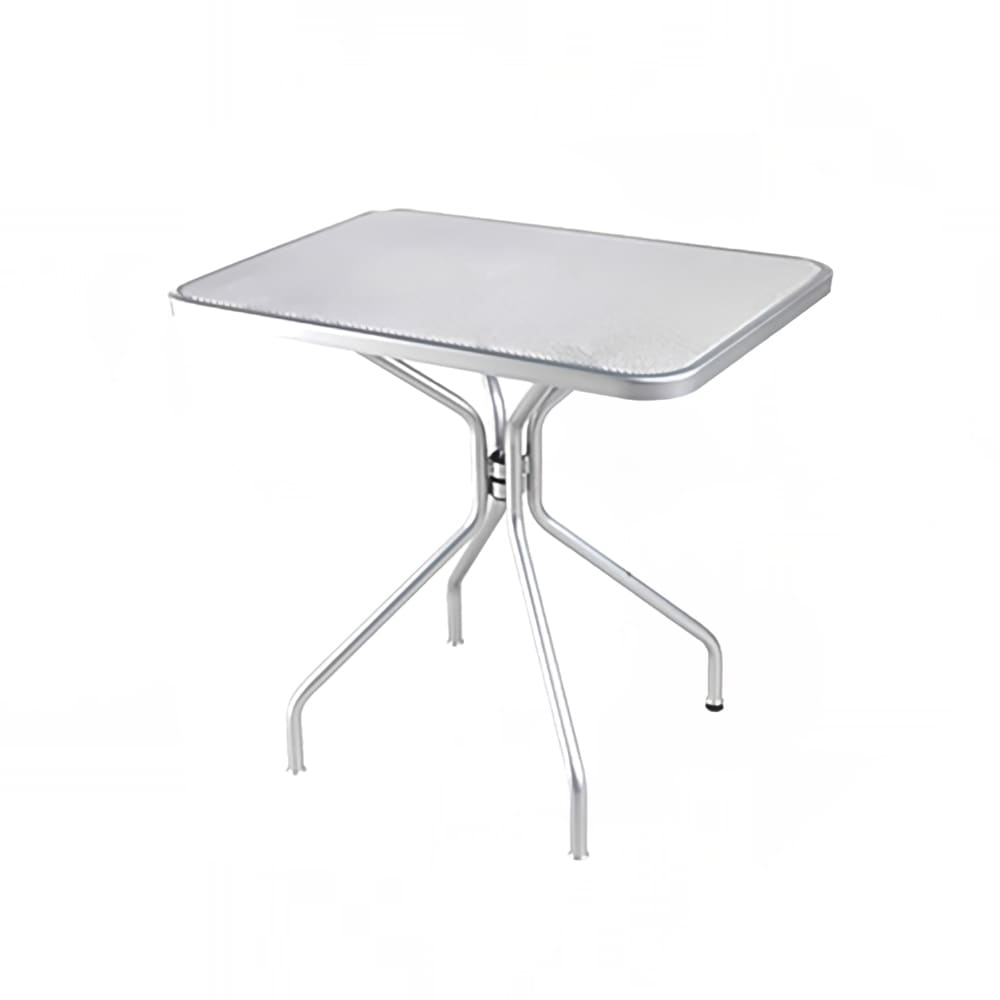 185-83473 Rectangular Outdoor Dining Height Table - 32" x 24", Steel, Cement