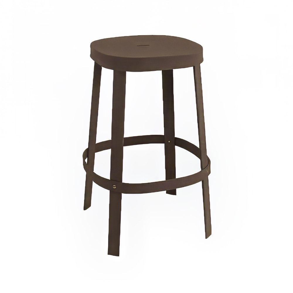 185-65722 29 1/2" Thor Barstool w/ Solid Seat - Steel, Antique Iron