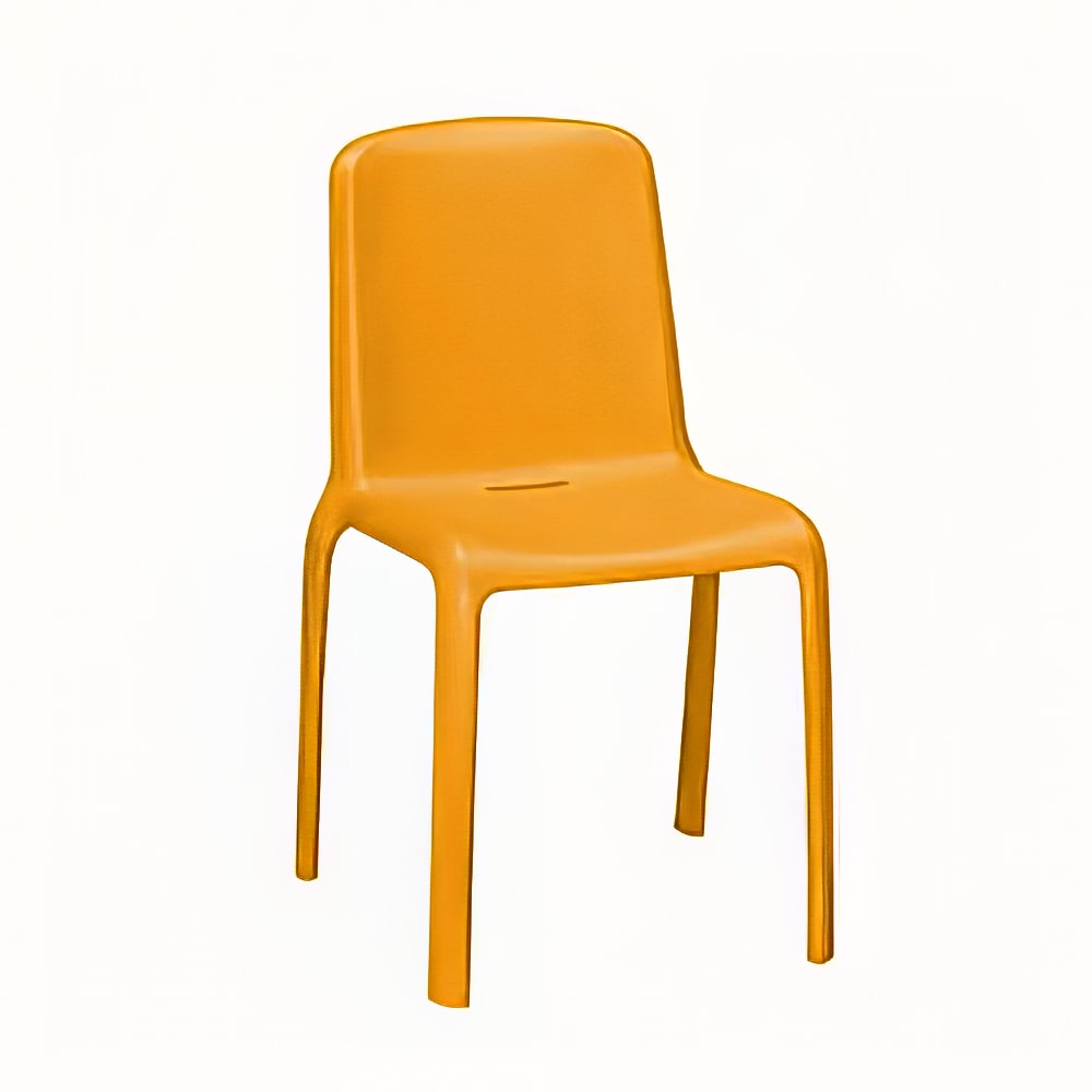 185-900768 Milo Indoor/Outdoor Stackable Side Chair - Plastic, Orange