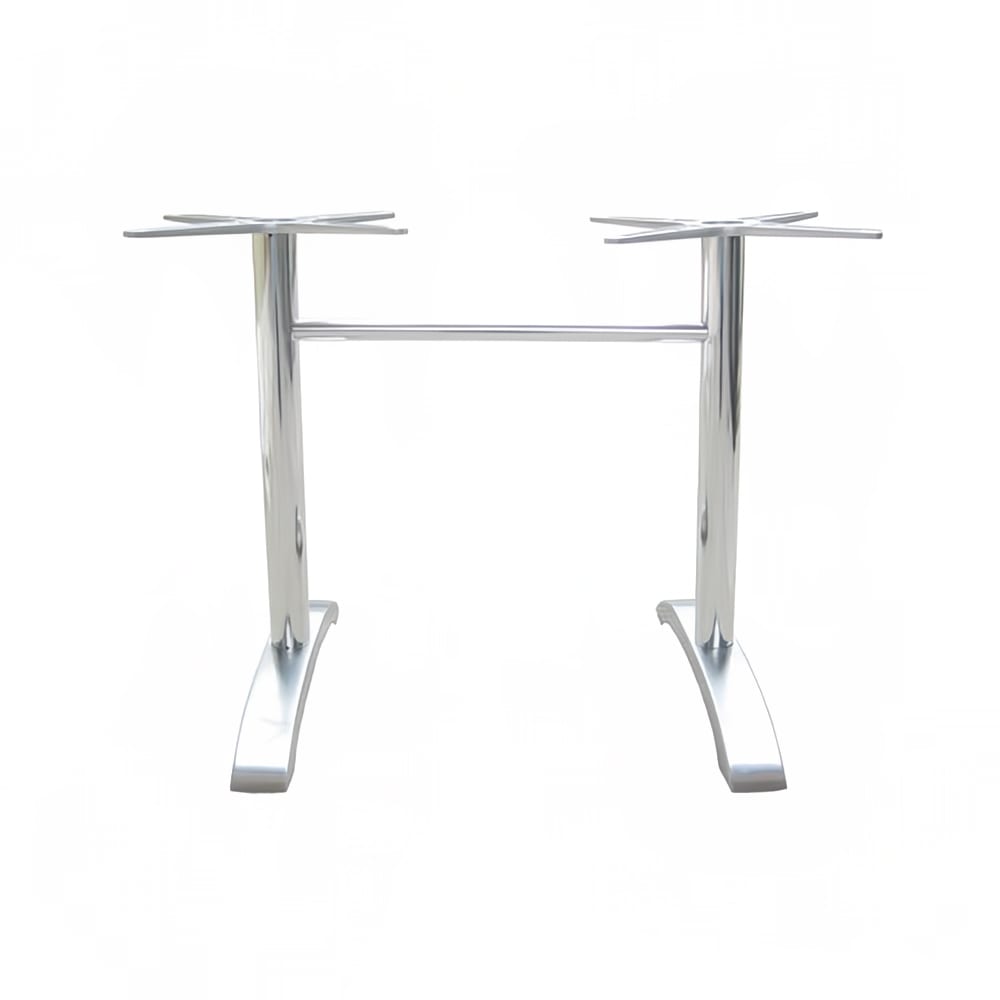 185-136324 Rectangular Zak Indoor/Outdoor Table Base - 28" x 26", Cast Aluminum, Antiqu...