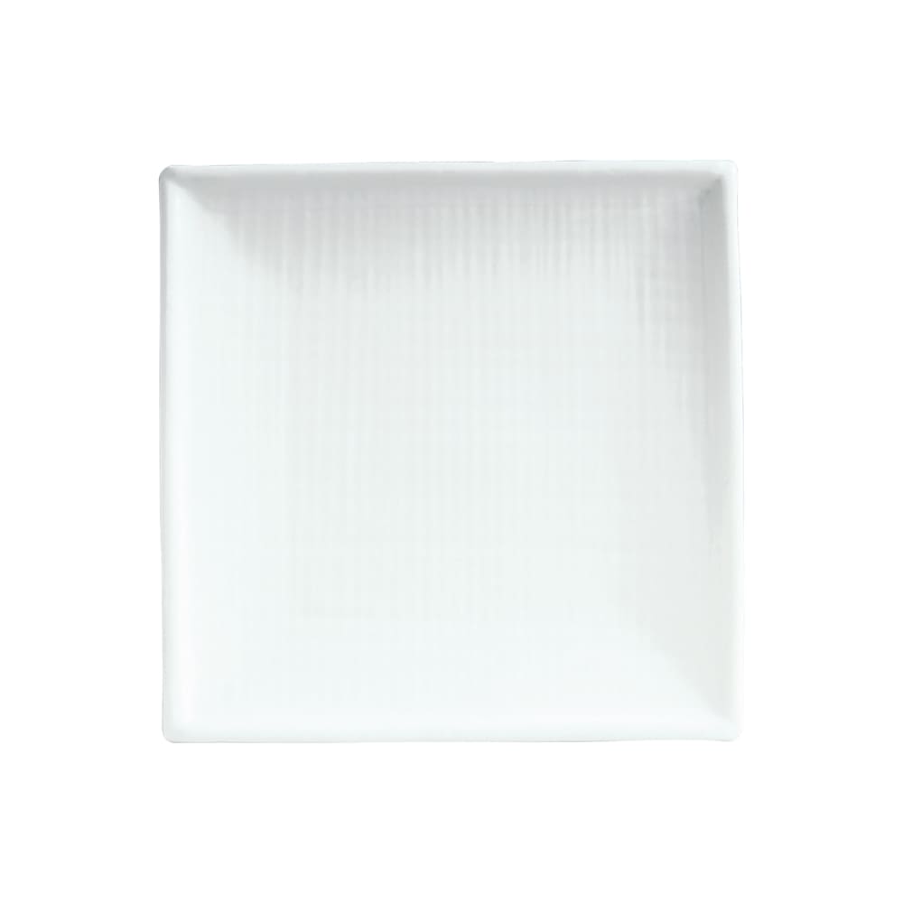 057-700121N 11 3/4" Square Coupe Plate - Ceramic, White