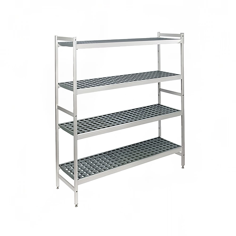 197-4R59B71 Fermostock® Polymer Louvered Shelf Kit - 59"W x 18"D x 71"H