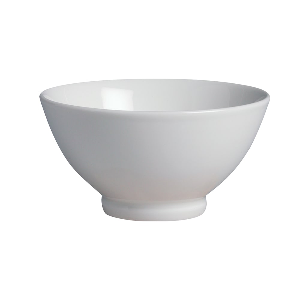 057-710154 16 oz Round Footed Fusion Bowl - Ceramic, White