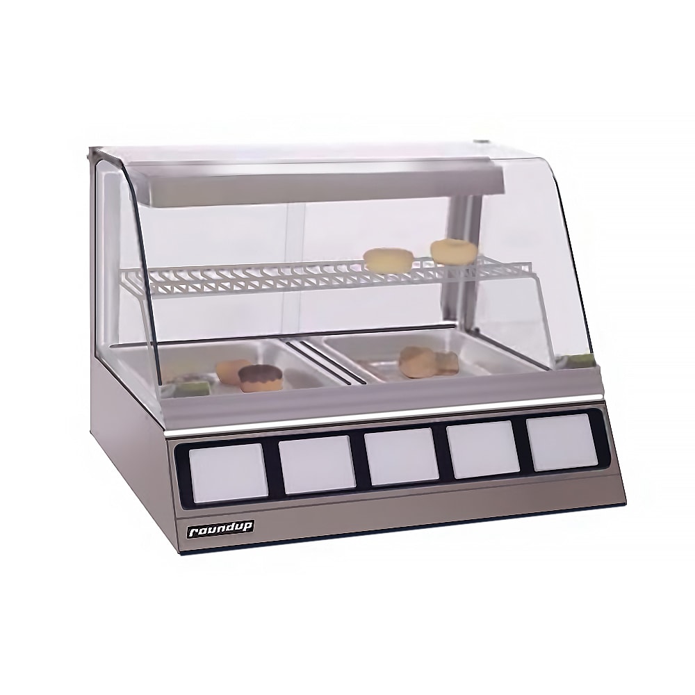 085-DCH220 30 1/4" Full Service Countertop Heated Display Case  - (2) Shelves, 120v