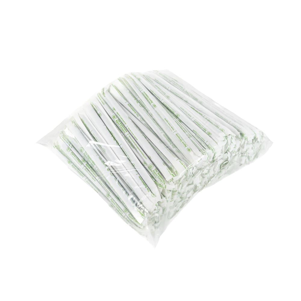 Sustainable Agave ASE259BPP 10" Wrapped Jumbo Straws Upcycled Agave