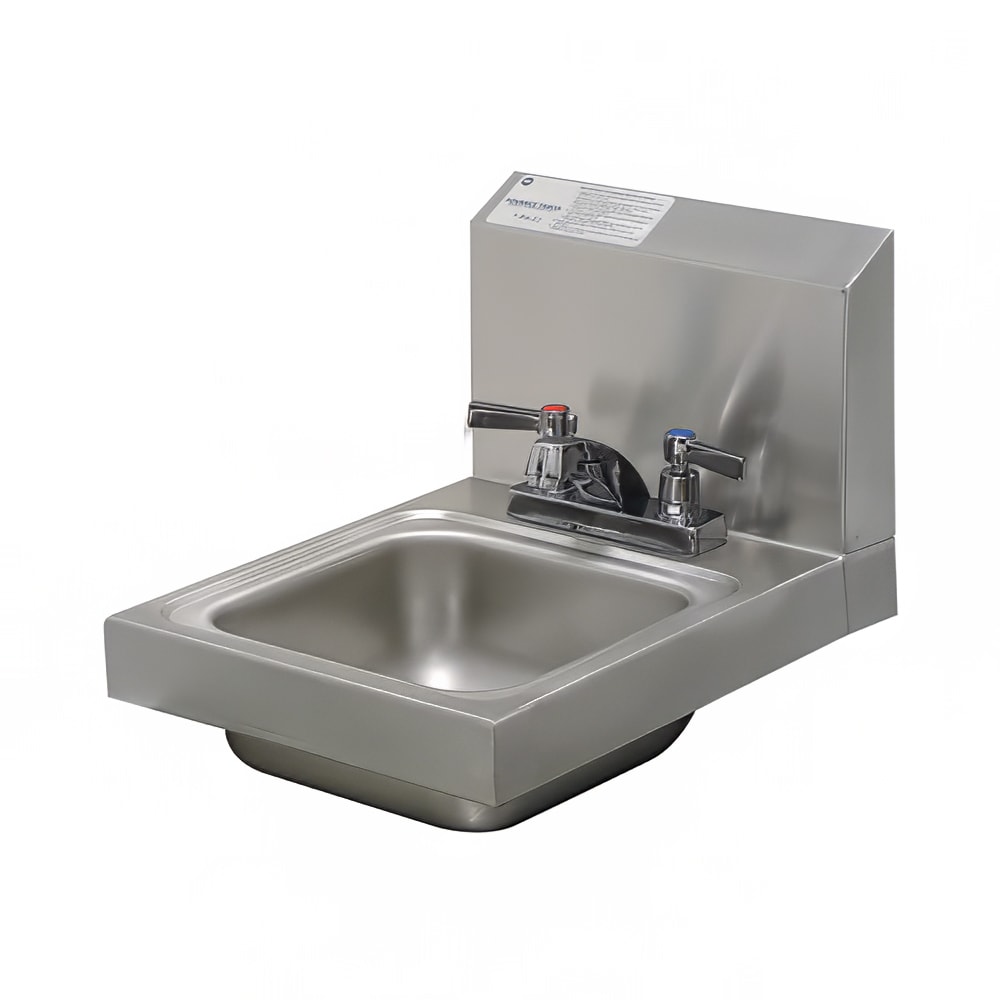 009-7PS222X Wall Mount Commercial Hand Sink w/ 9"L x 9"W x 5"D Bowl, Standard Fauc...
