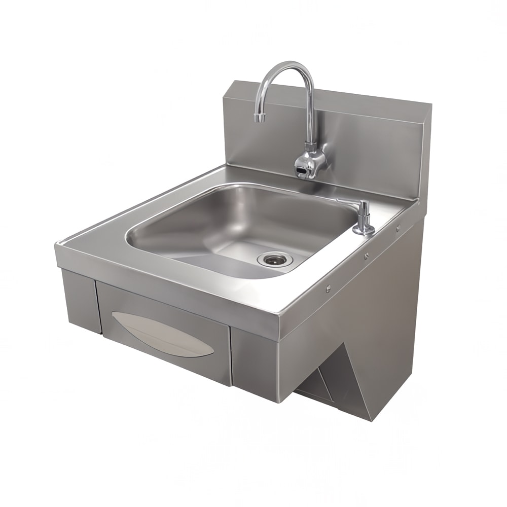 009-7PS41 Wall Mount Commercial Touchless Hand Sink w/ 14"L x 16"W x 5"D Bowl, ADA...