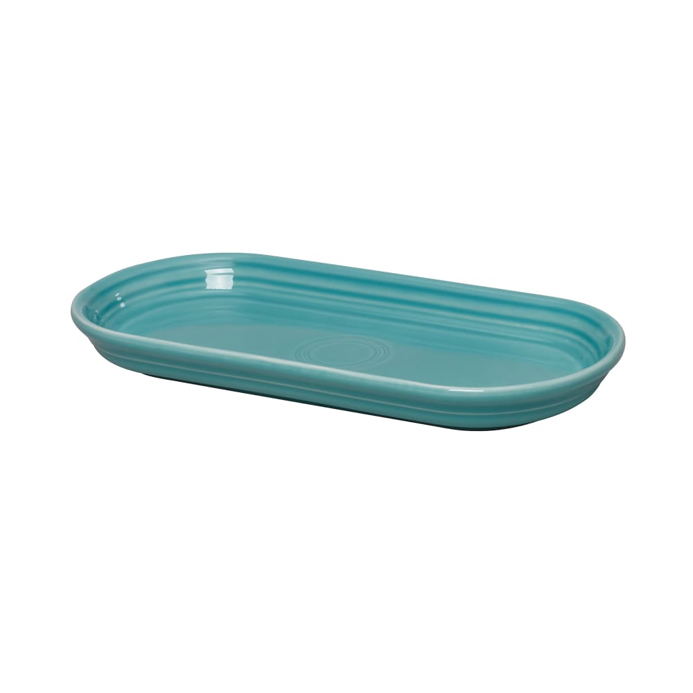 706-HL412107 Oblong Fiesta Bread Tray - 11 7/8" x 5 5/8", China, Turquoise