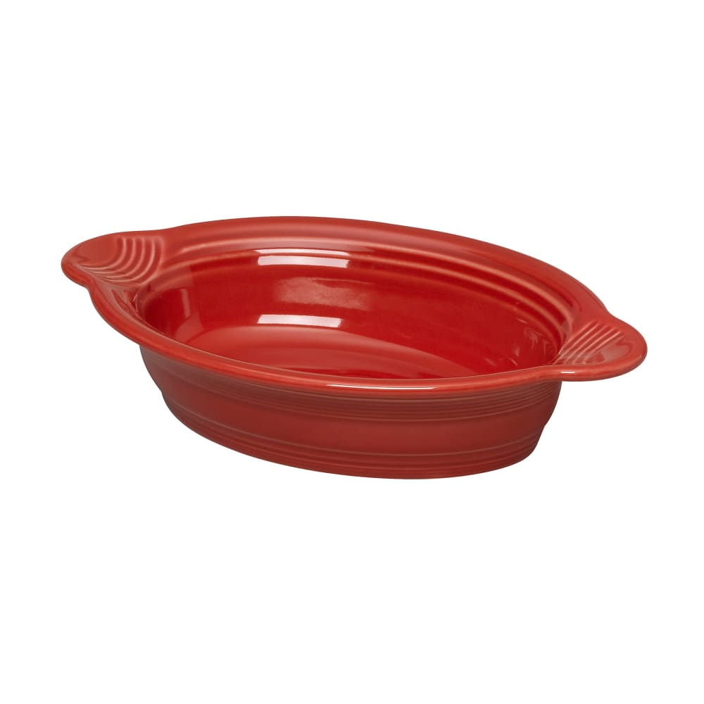 706-HL587326 13 oz Oval Fiesta Casserole Dish - China, Scarlet