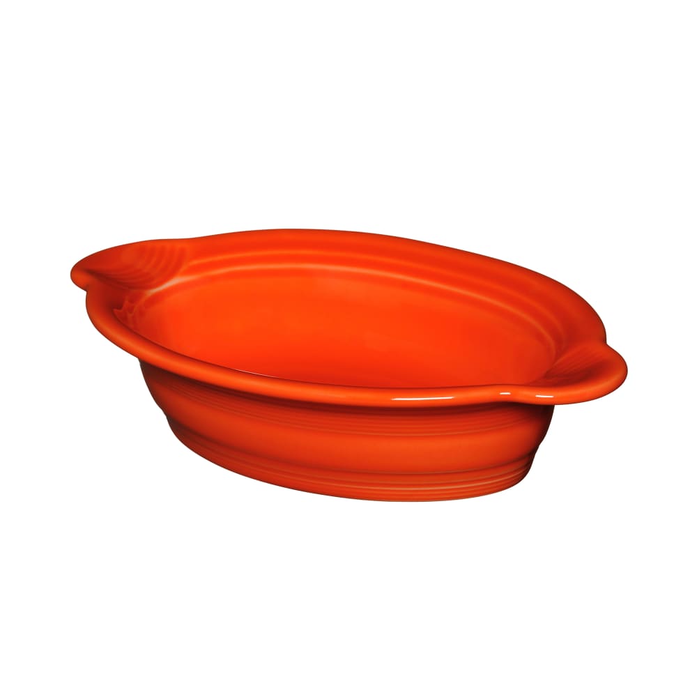 706-HL587338 13 oz Oval Casserole Dish - China, Poppy