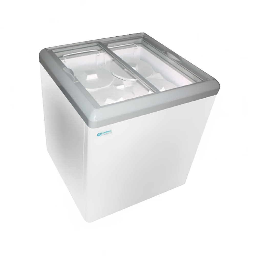 864-HB17HCD 59 1/2" Dual Temperature Dipping Cabinet w/ 6 Basket Capacity - White, 115v