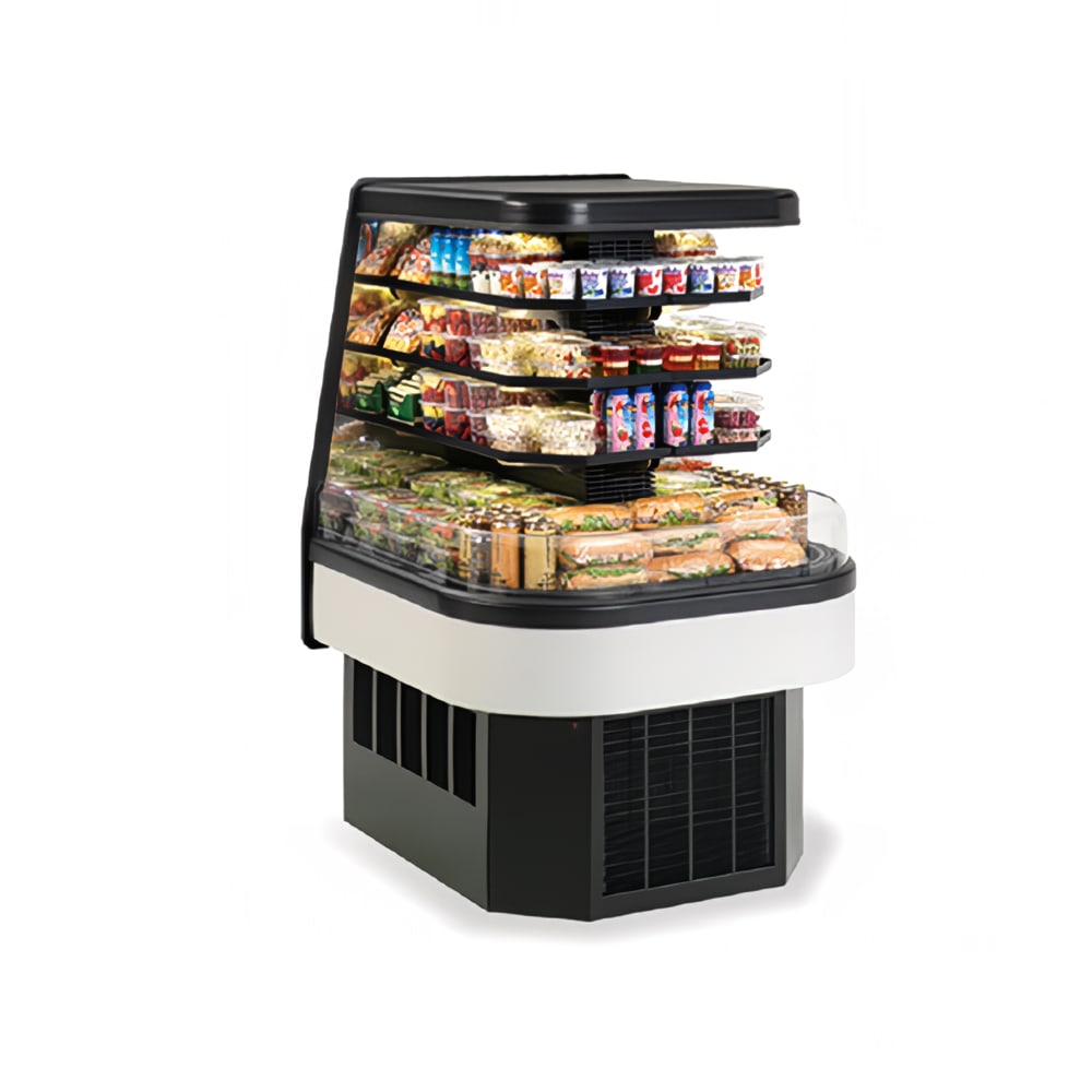 204-ECSS40SC 40" Vertical End Cap Open Air Cooler w/ (4) Levels, 208-230v/1ph