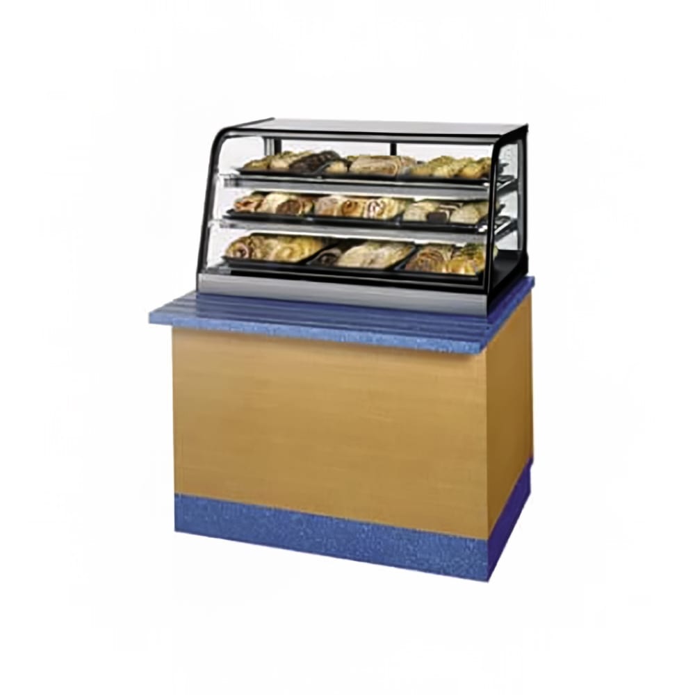 204-CD3628SS 36" Countertop Non-Refrigerated Merchandiser, 3 Lift Up Front Door, Stainless