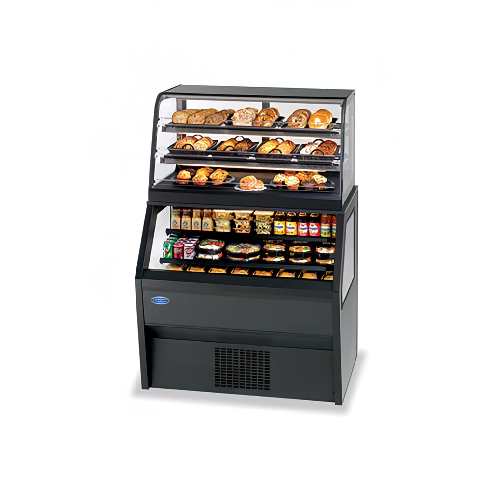 204-CD4828RSS4SCBLK 48" Vertical Open Air Cooler w/ (6) Levels, 120v