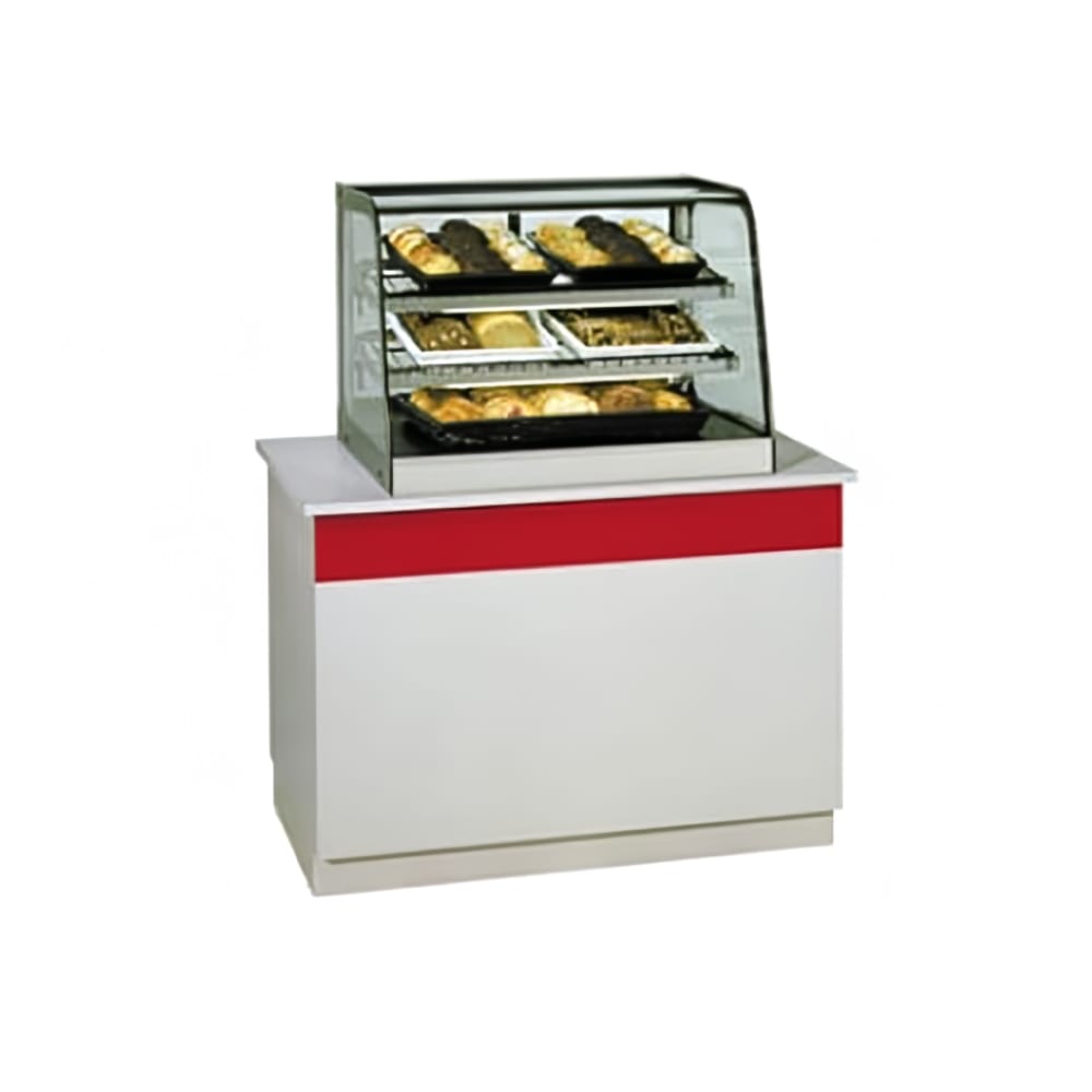 204-CD4828 48" Full Service Display Case w/ Curved Glass - (3) Levels, 120v