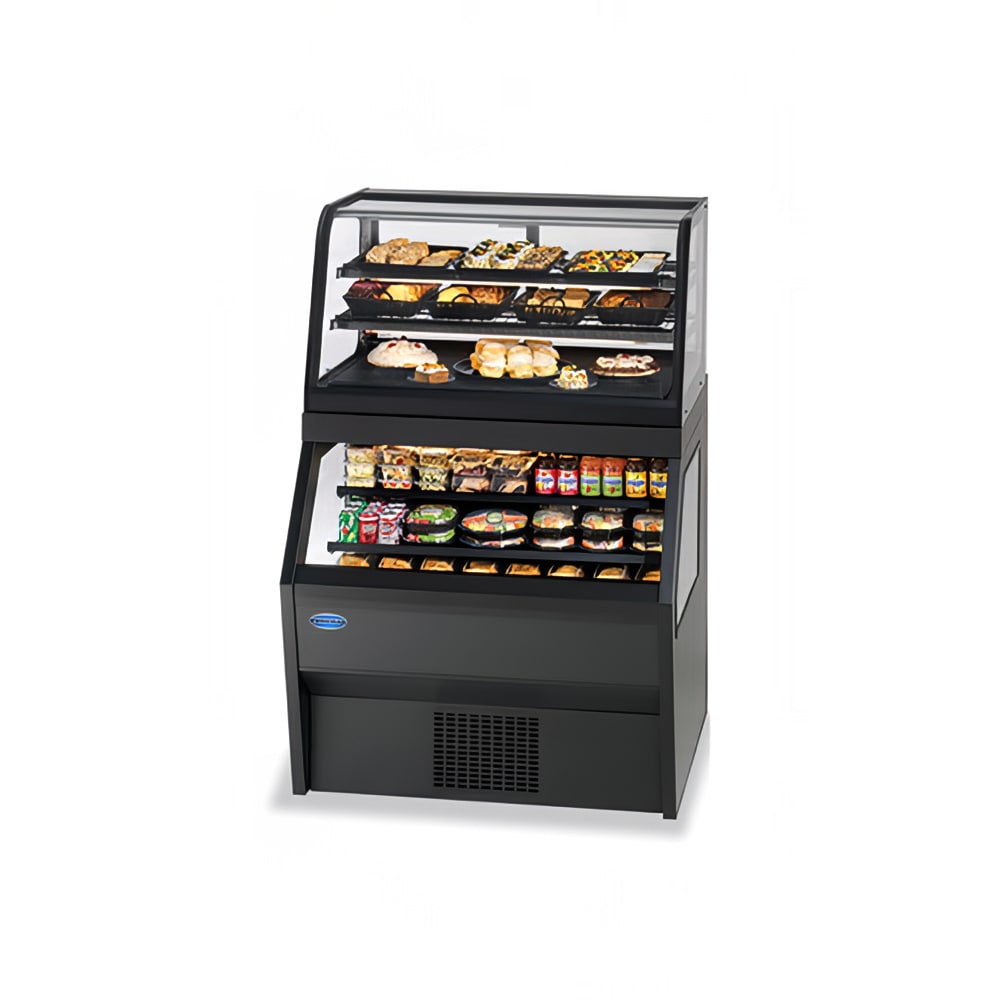 204-CRR4828RSS4SCBLK 48" Vertical Open Air Cooler w/ (6) Levels, 120v