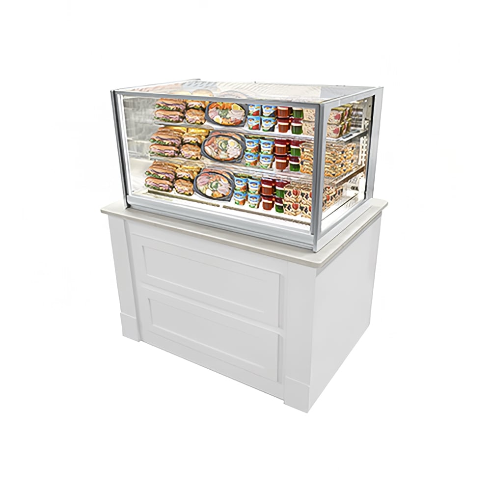 204-ITR4826 48" Full Service Bakery Case w/ Straight Glass - (3) Levels, 120v
