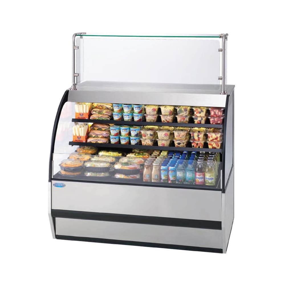 204-SSRVS5042 50" Horizontal Open Air Cooler w/ (3) Levels, 208-240v/1ph