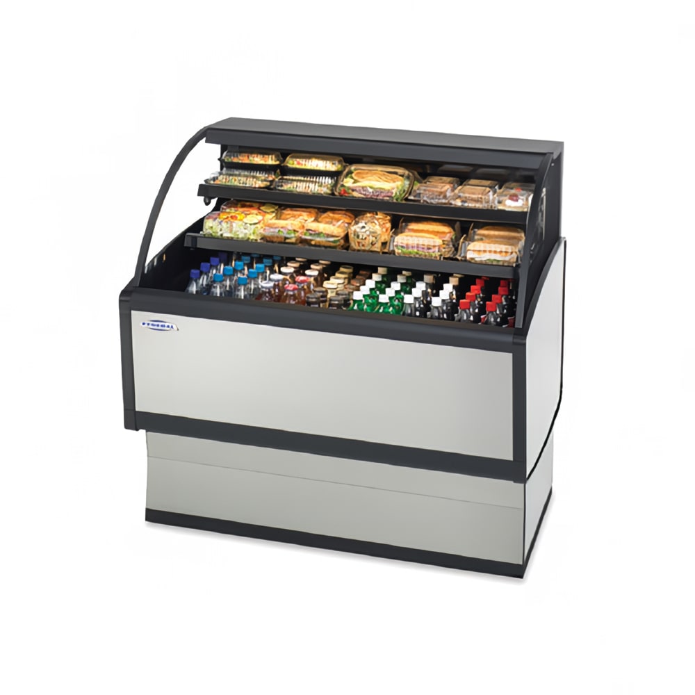 204-LPRSS6BLK 72" Horizontal Open Air Cooler w/ (3) Levels, 230v/1ph