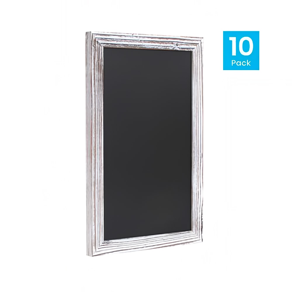 916-10HGWAGDISCRE866 Wall Mount Chalkboard Sign - 10 Pack, 11"W x 17"H, Pine Wood Frame...