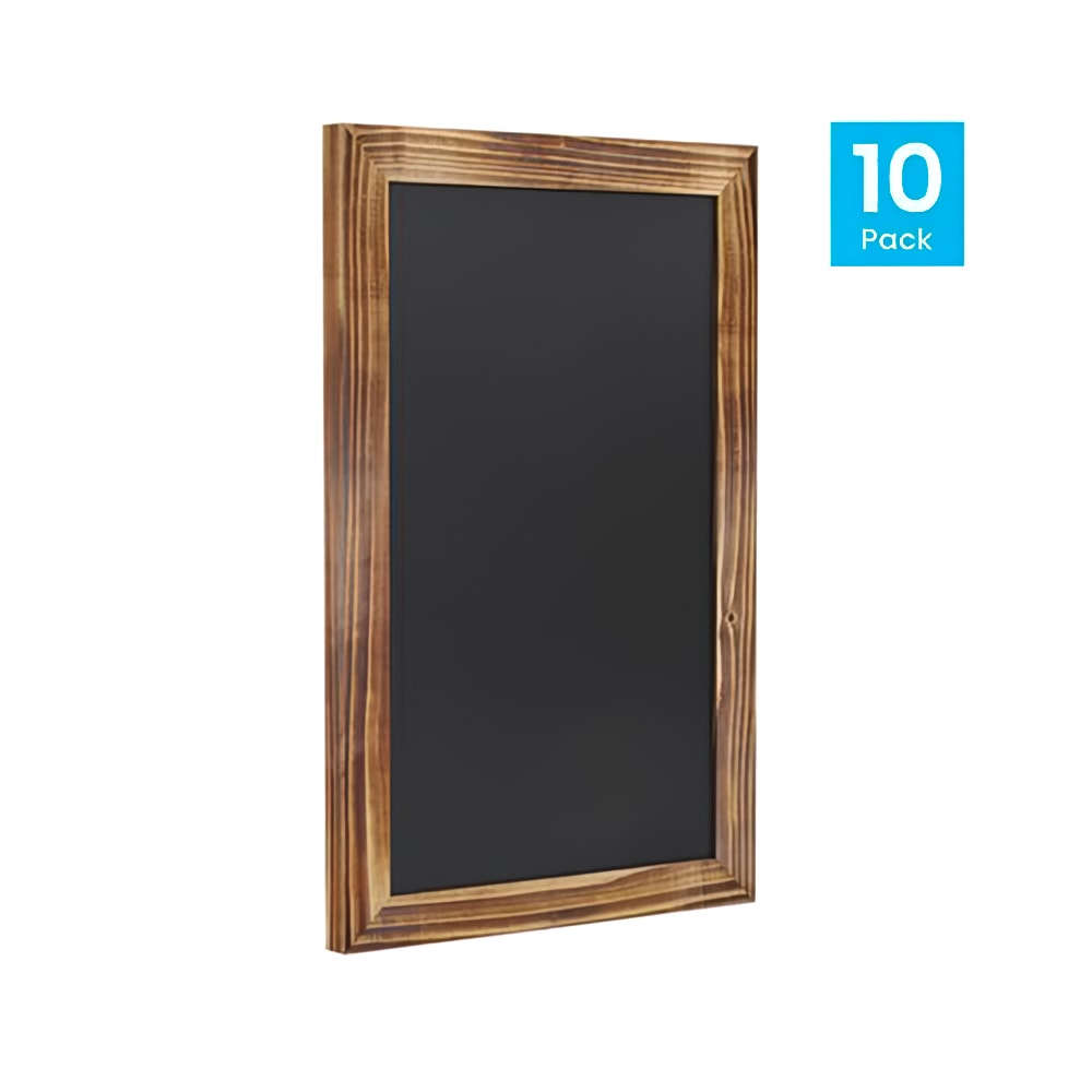 916-10HGWAGDISCRE876 Wall Mount Chalkboard Sign - 10 Pack, 11"W x 17"H, Pine Wood Frame...
