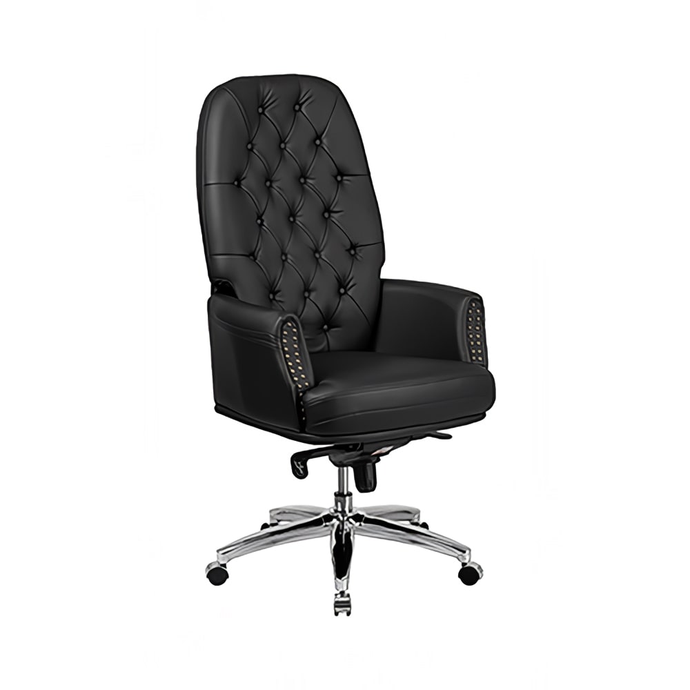 916-BT90269HBK Swivel Office Chair w/ High Back - Black LeatherSoft Upholstery