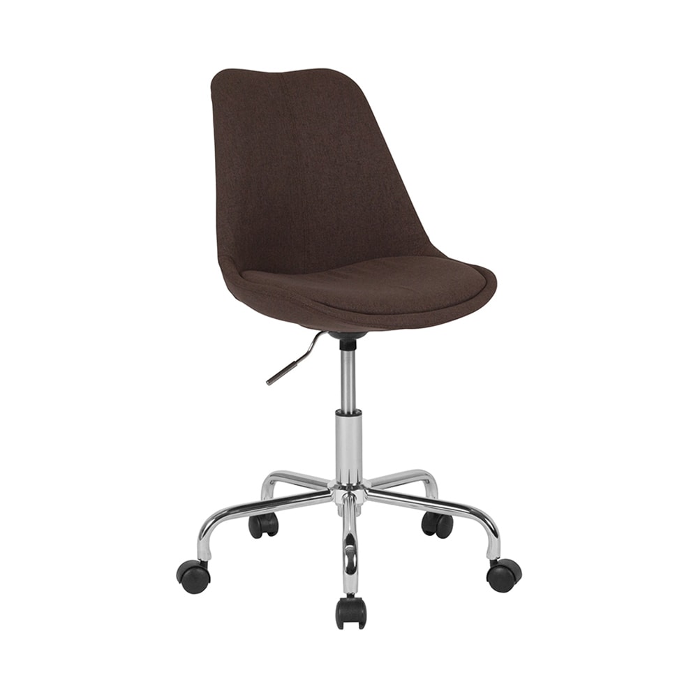 916-CH152783BNGG Swivel Tapered Back Task Chair - 24"W x 24"D x 36 1/2"H, Brown Fa...