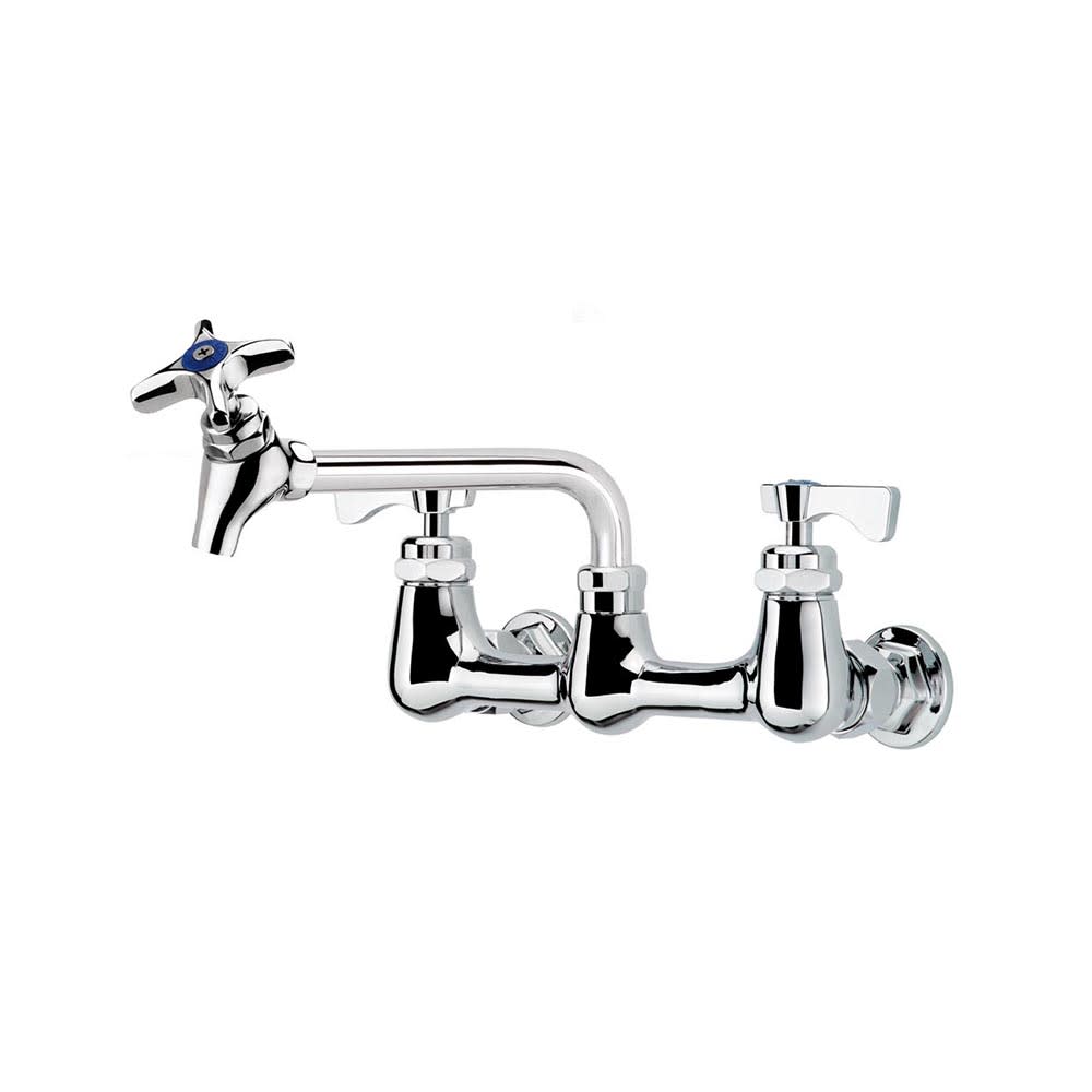 Krowne 16250L Splash Mount Pot Filler Faucet w/ 6" Swing Nozzle