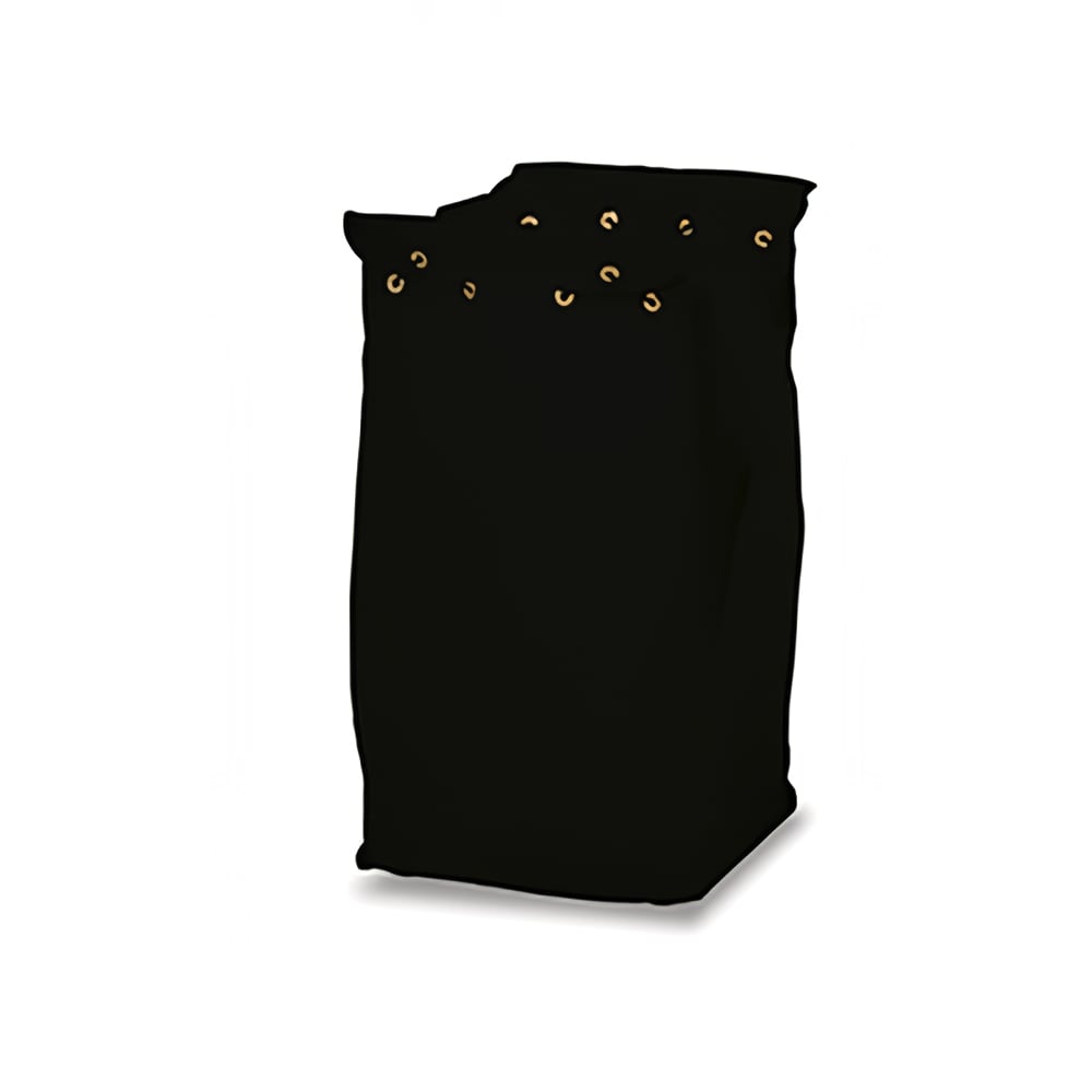 650-32CVE Drawstring Laundry Bag w/ Square Bottom for 1128 Laundry Cart - Cloth, Black