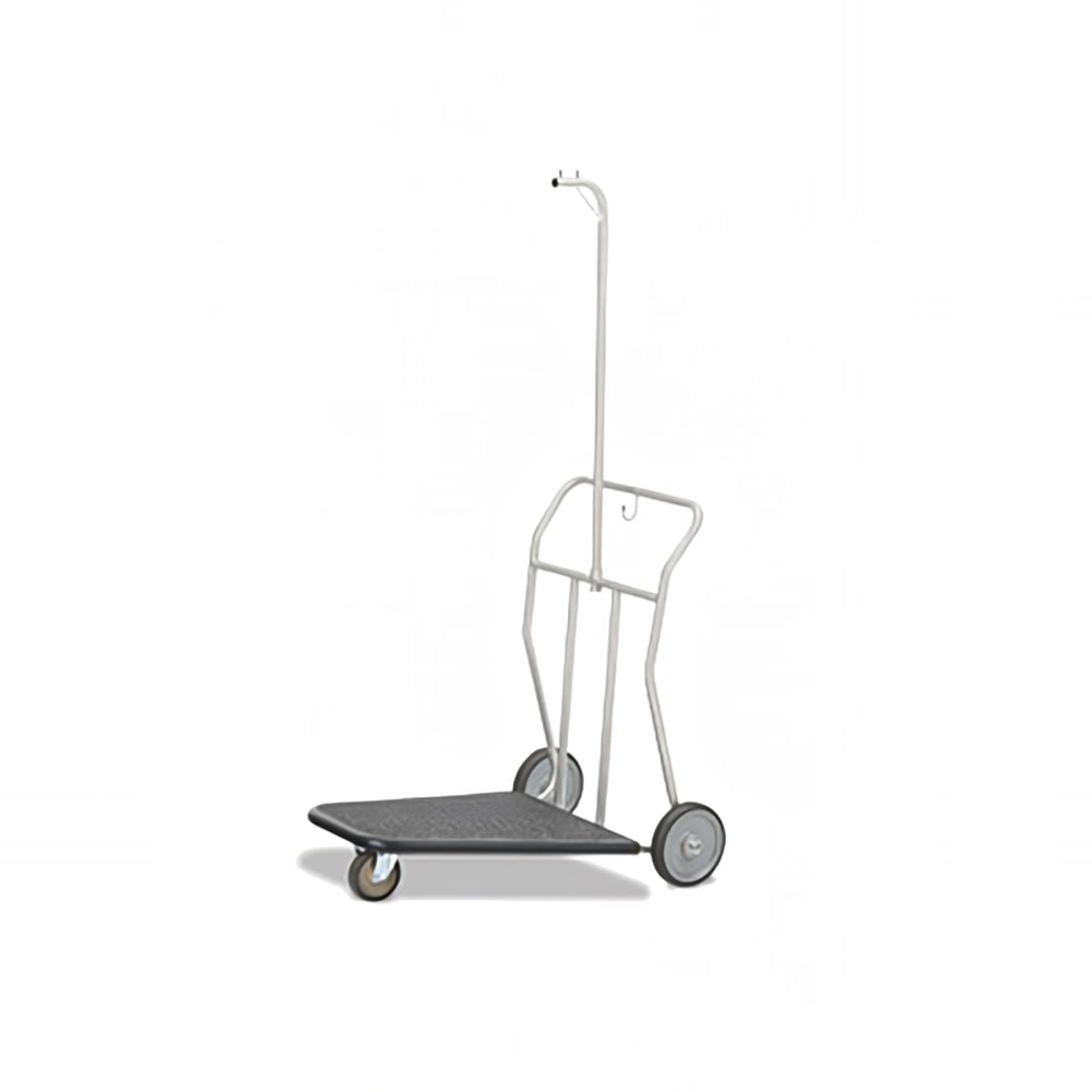 650-1575SSHB Self Serve Luggage Cart w/ Garment Hanger - 37"L x 28"W x 71-3/4"H, B...