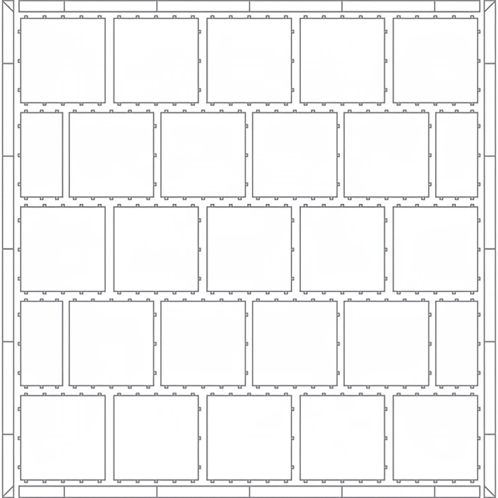 650-3281FK1 Florlok® 1 Portable Dance Floor Set - 33 ft x 45 ft, Hardwood w/ Aluminum Frame