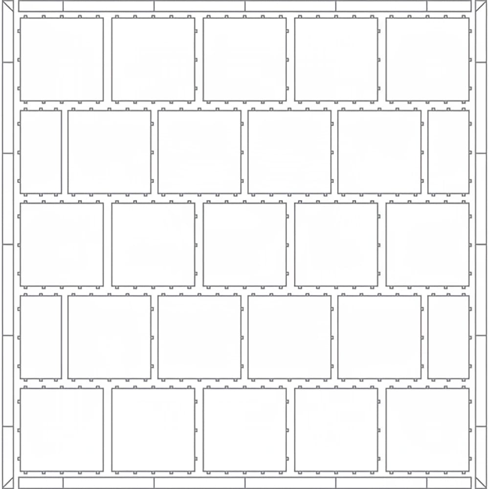650-3286FK1 Florlok® 1 Portable Dance Floor Set - 36 ft x 45 ft, Hardwood w/ Aluminum Frame