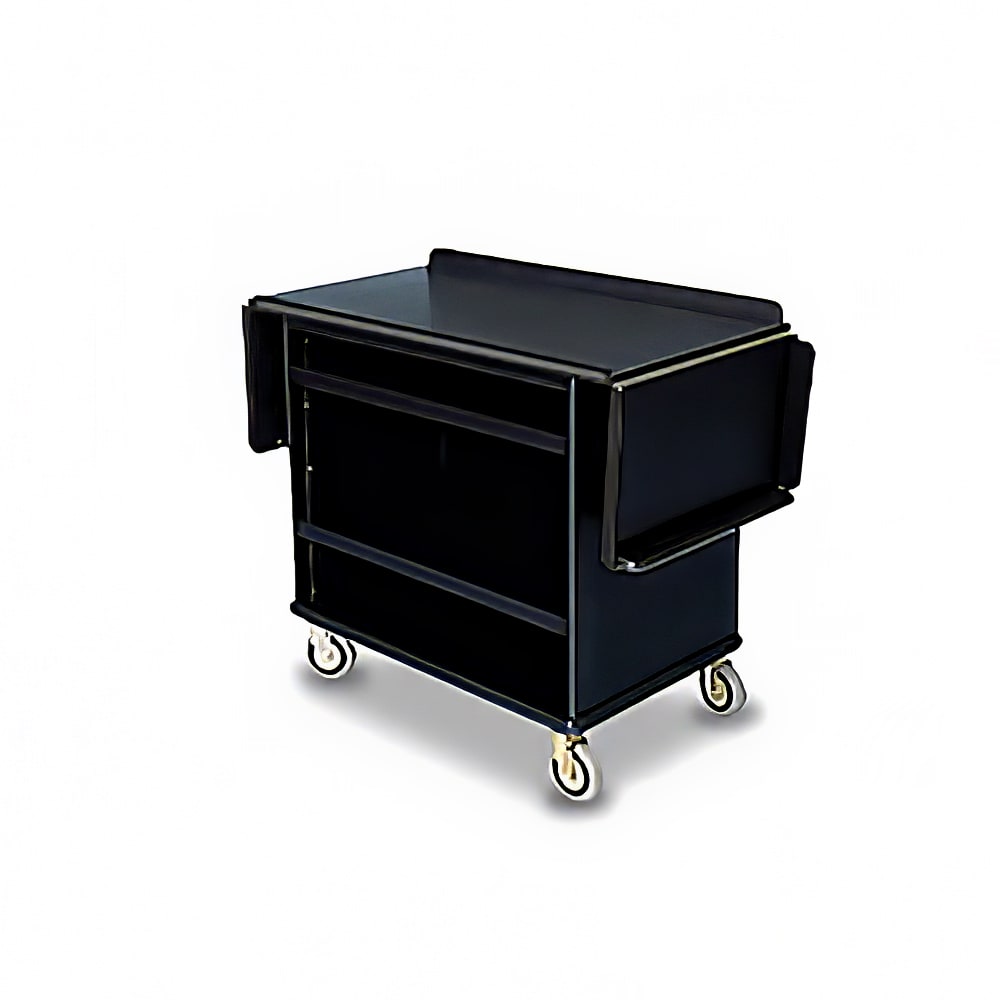 650-4790 Coffee/Beverage Cart w/ (3) Shelves & (2) Drop Leaves - Laminate