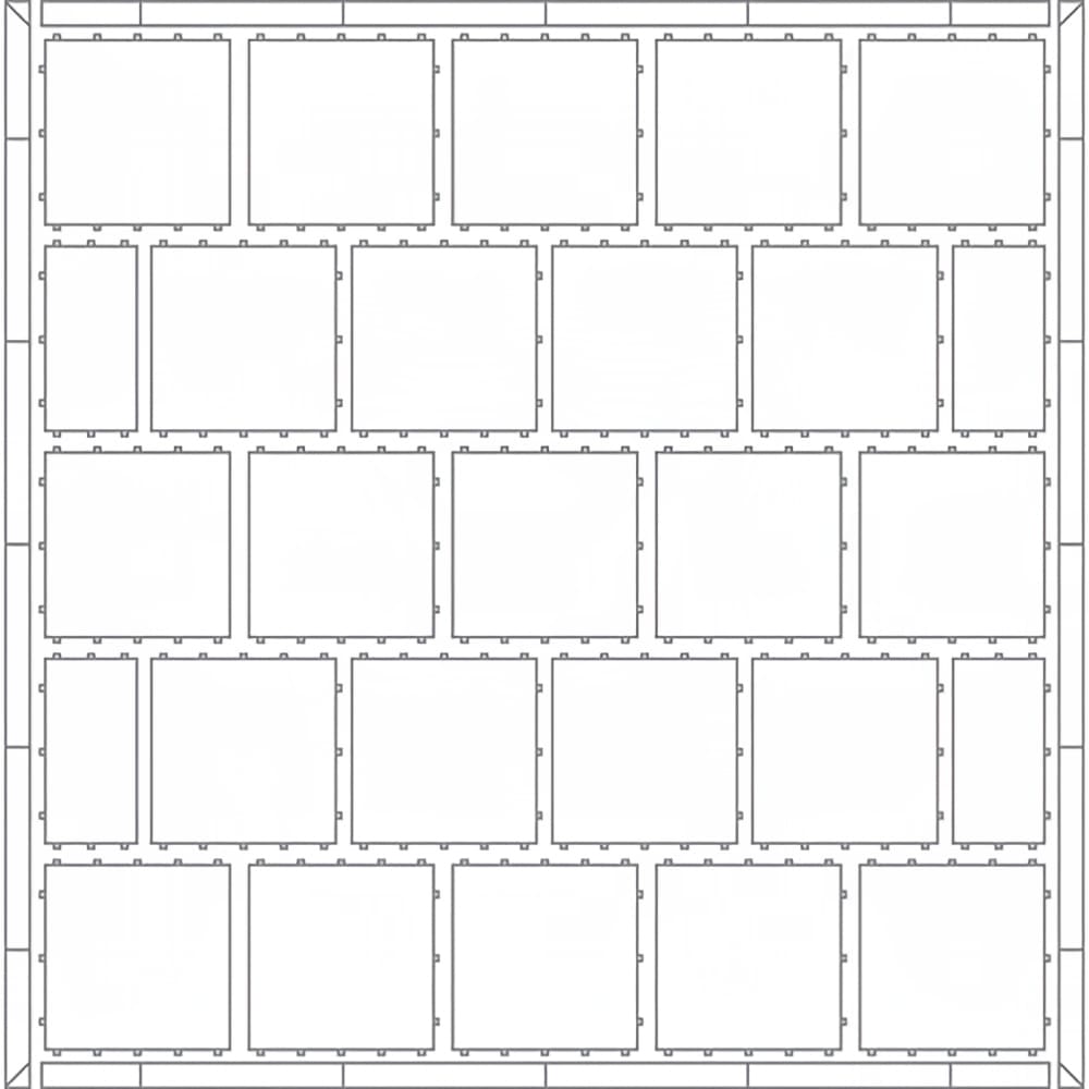 650-3293FK2 Florlok® 2 Portable Dance Floor Set - 42 ft x 45 ft, Hardwood w/ Aluminum Frame