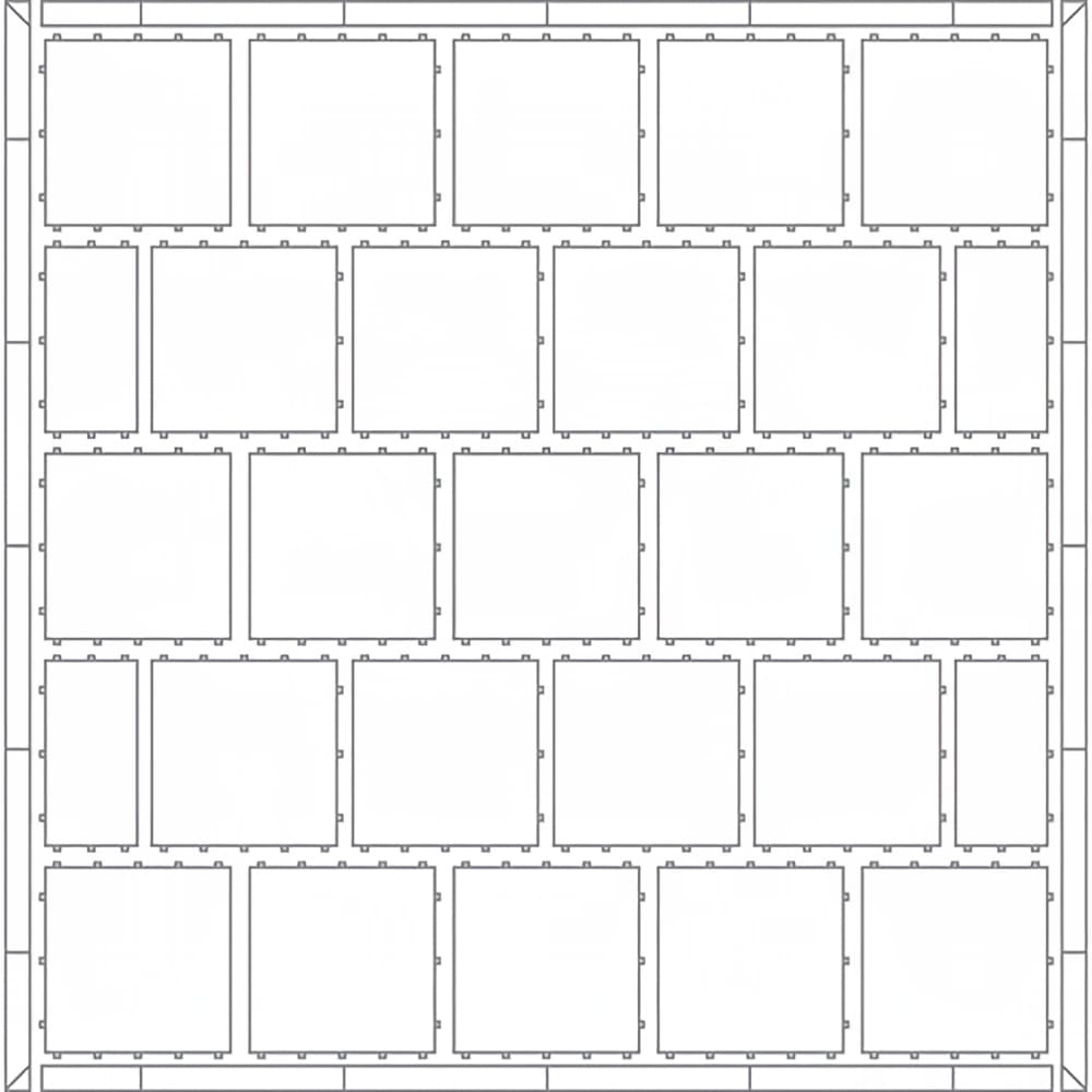650-3296FK2 Florlok® 2 Portable Dance Floor Set - 45 ft x 48 ft, Hardwood w/ Aluminum Frame