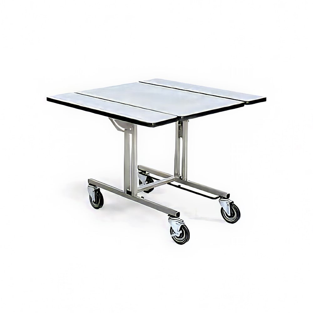 650-4961 Rectangular Room Service Table w/ (2) Bi Fold Drop Leaves - 35 1/2"L x 39"W, L...