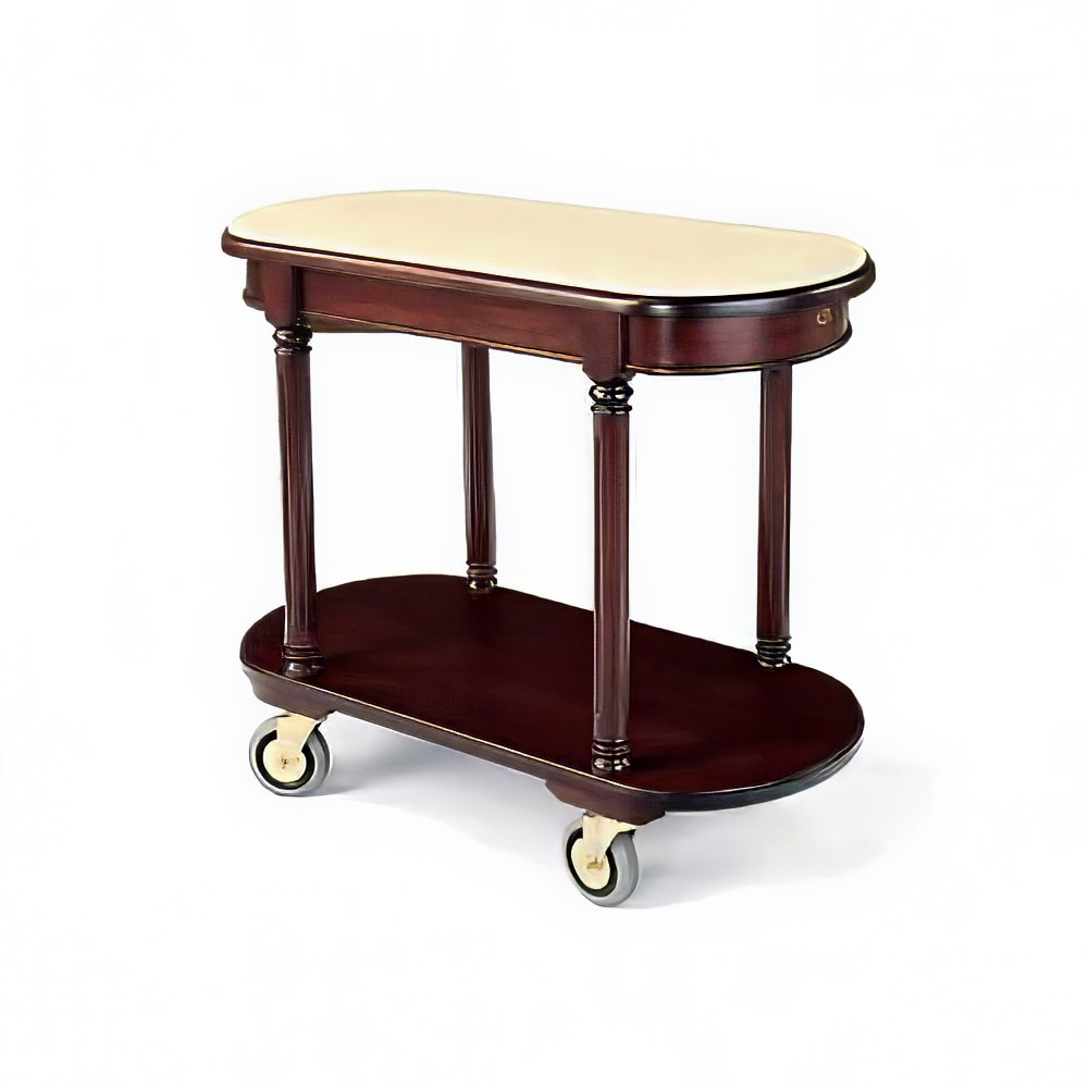 650-5526 Room Service Cart w/ (2) Shelves & Avonite Top - 40"L x 20"W x 33 1/2&quot...