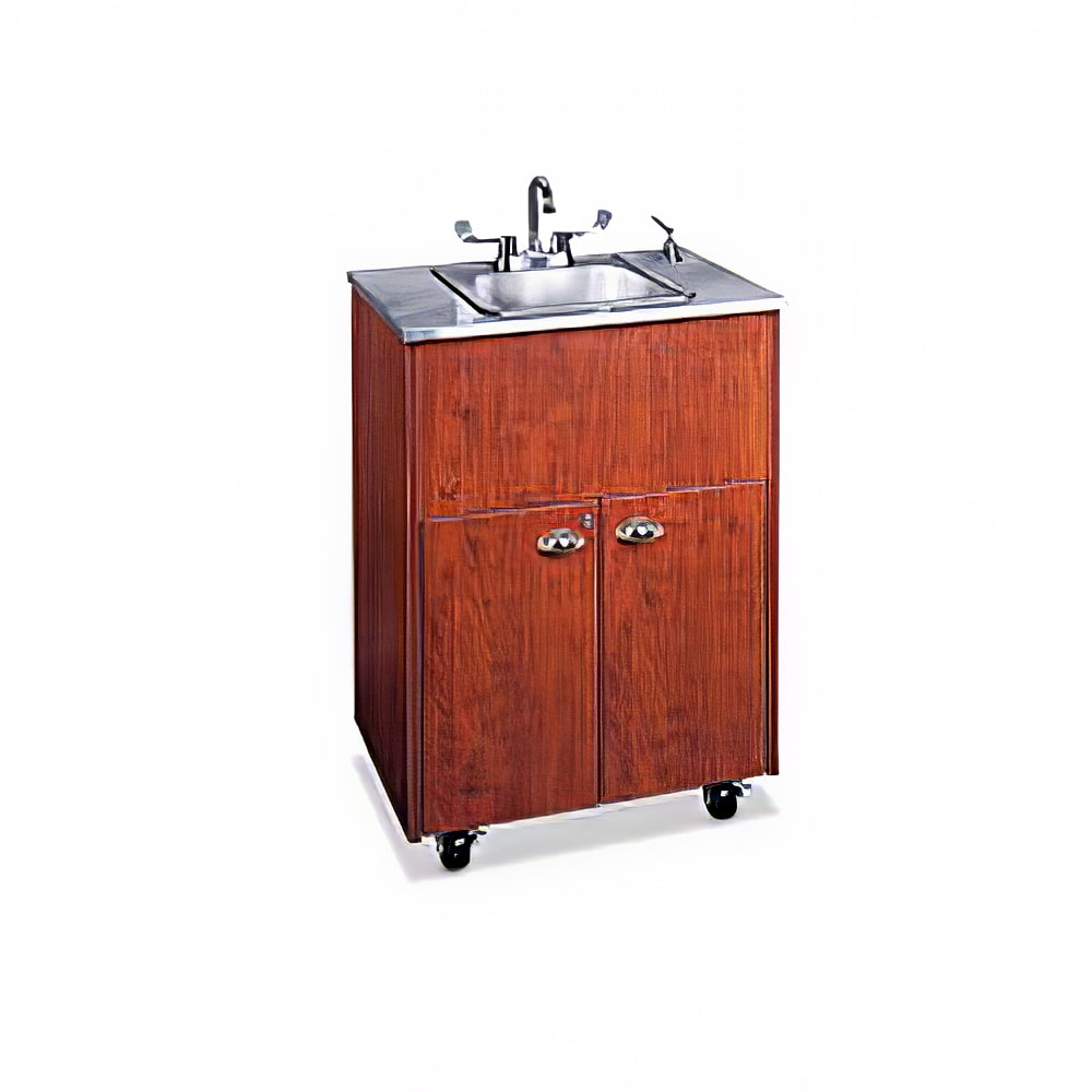 650-5746 43" Portable Hand Sink w/ 6"D Bowl, Hot & Cold Water