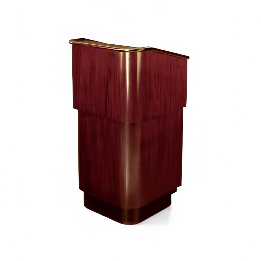650-5901 Floor Podium w/ (2) Shelves - 27-1/2"W x 24-1/2"D x 47"H, Wood Veneer