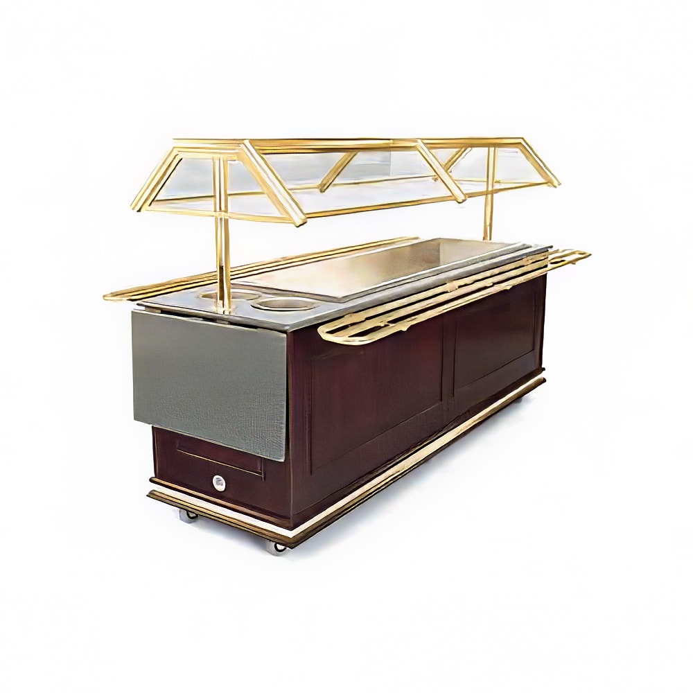 650-6315 Tray Slides for 5 ft Buffet Stations - Solid Brass