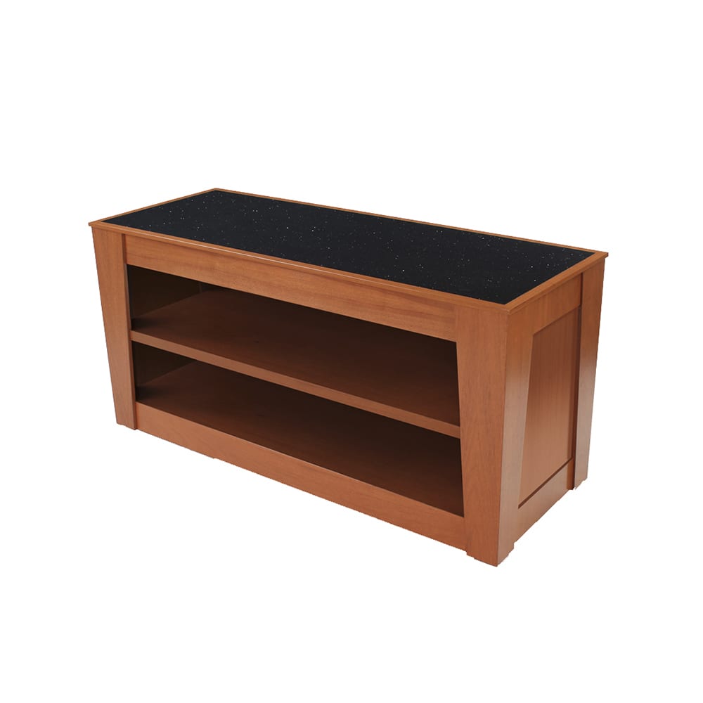 650-52026 72" Mobile Induction Table w/ Glass/Stone Countertop - Induction Units Not Include...
